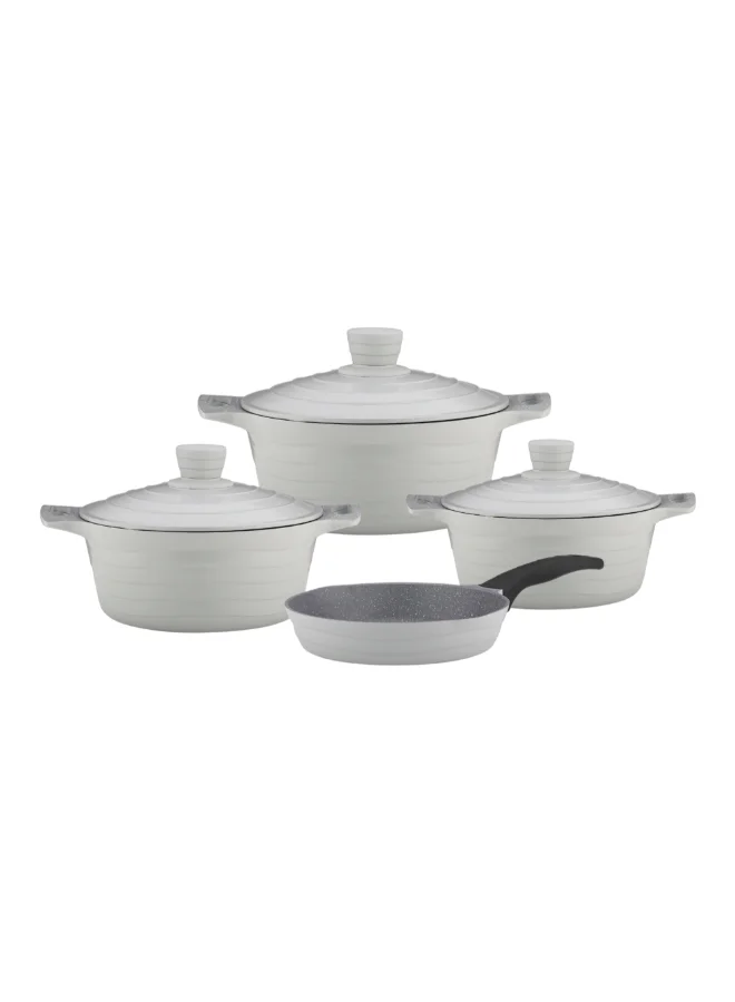 بارفيت طقم أواني طهي ويف ألومنيوم مصبوب 7 قطع رمادي فاتح 13.8 x 34.5 x 57 سم XB-RD7GREY